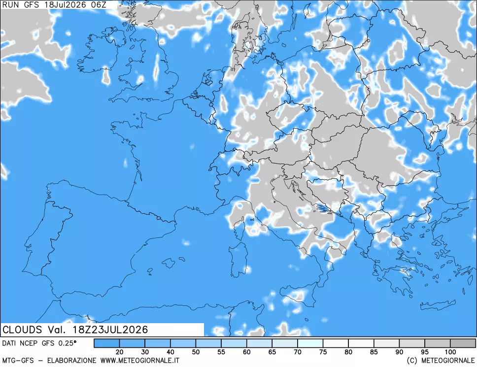 mappa Nuvolosità totale