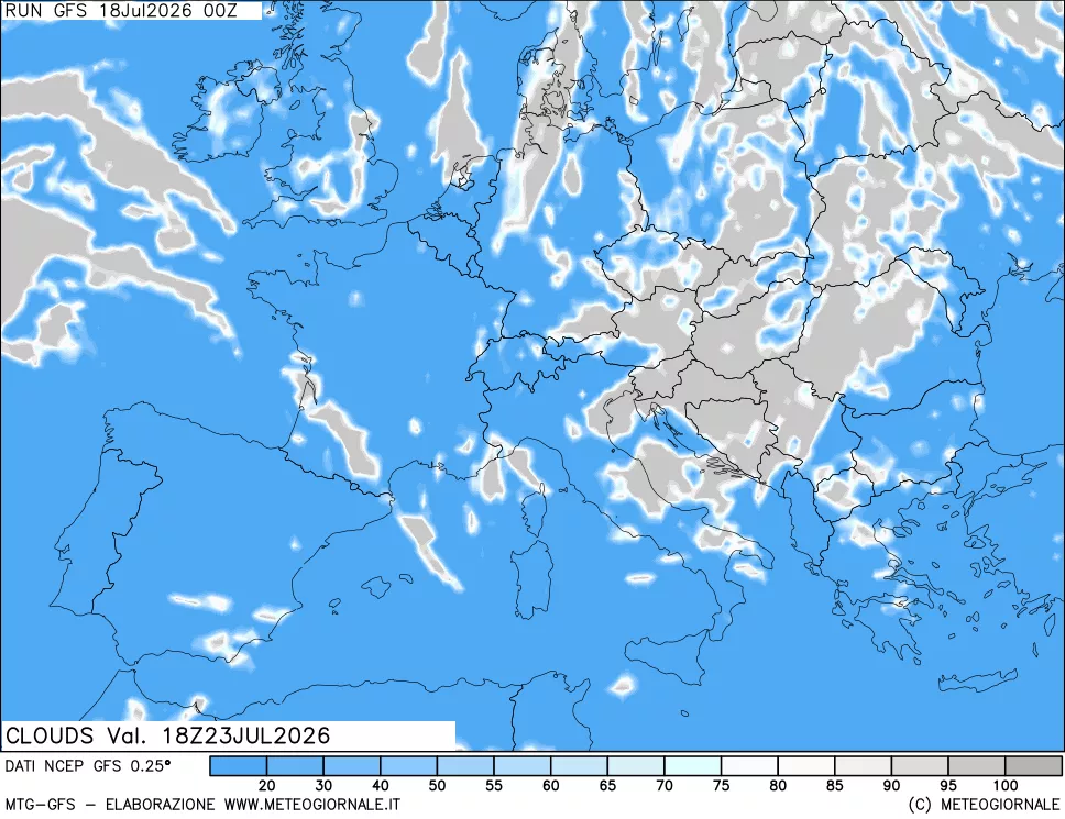 mappa Nuvolosità totale