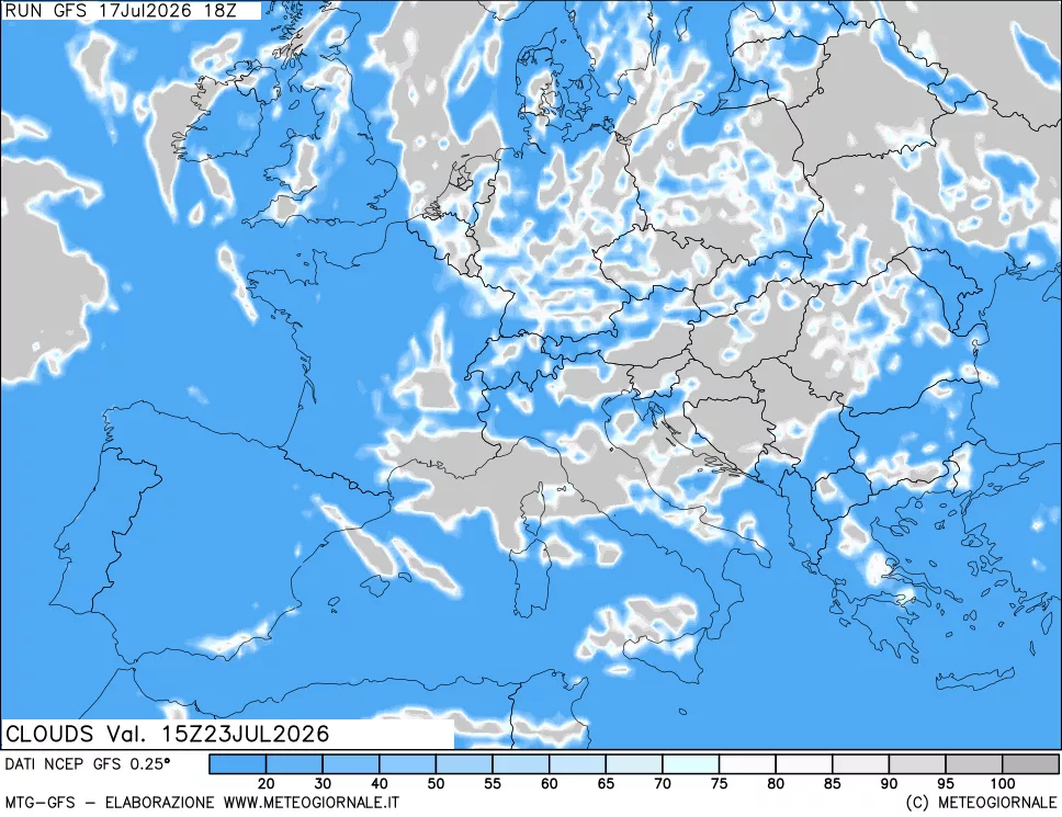 mappa Nuvolosità totale