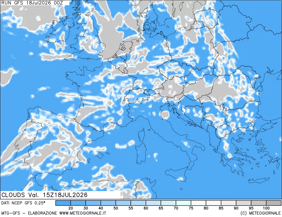 mappa Nuvolosità totale