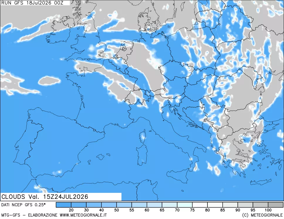 mappa Nuvolosità totale