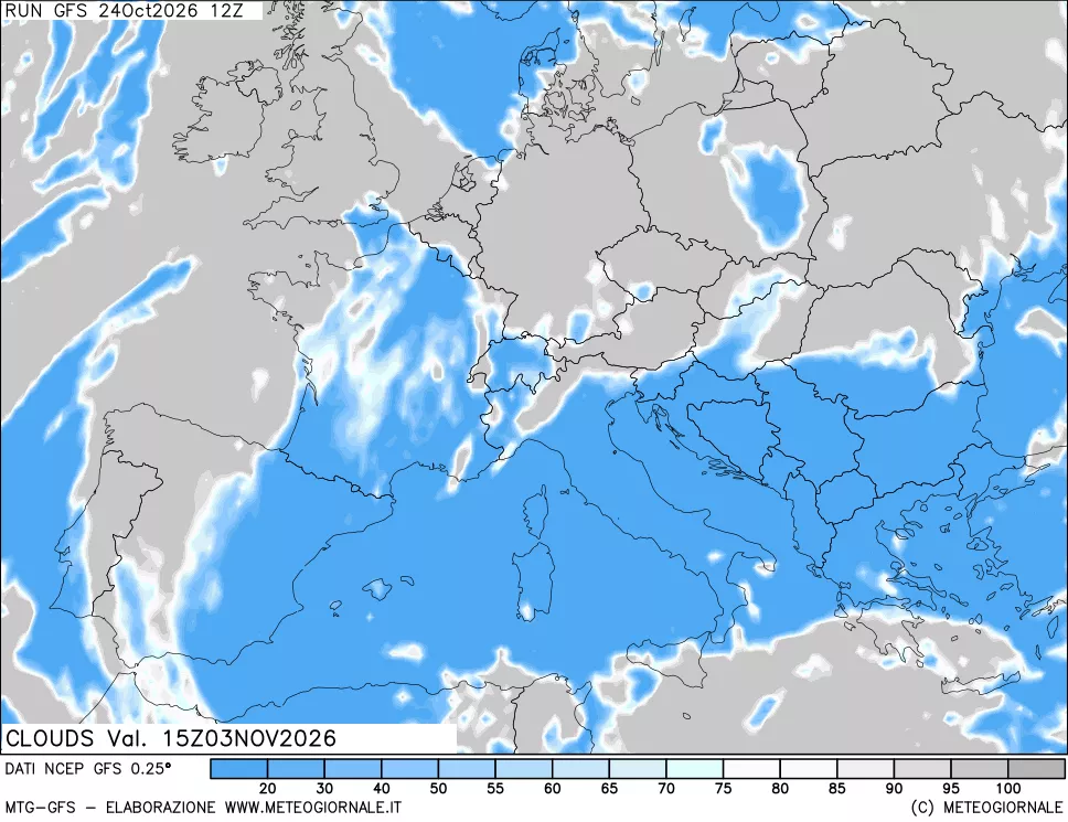 mappa Nuvolosità totale