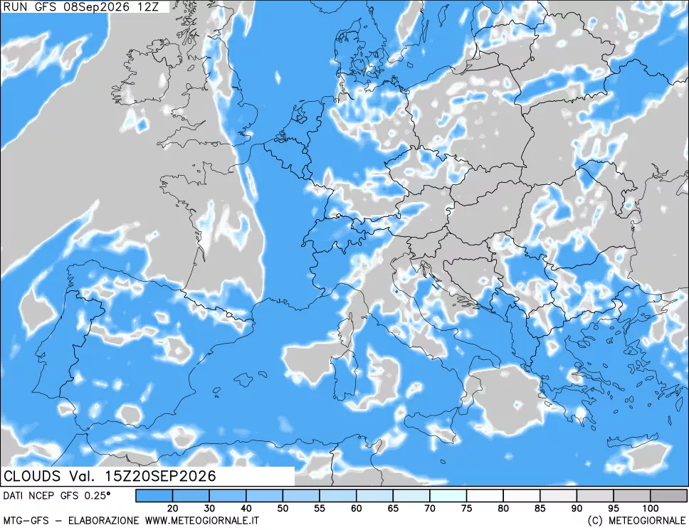 mappa Nuvolosità totale