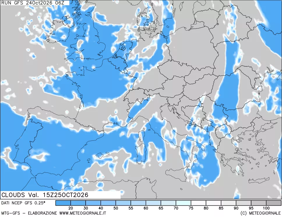 mappa Nuvolosità totale
