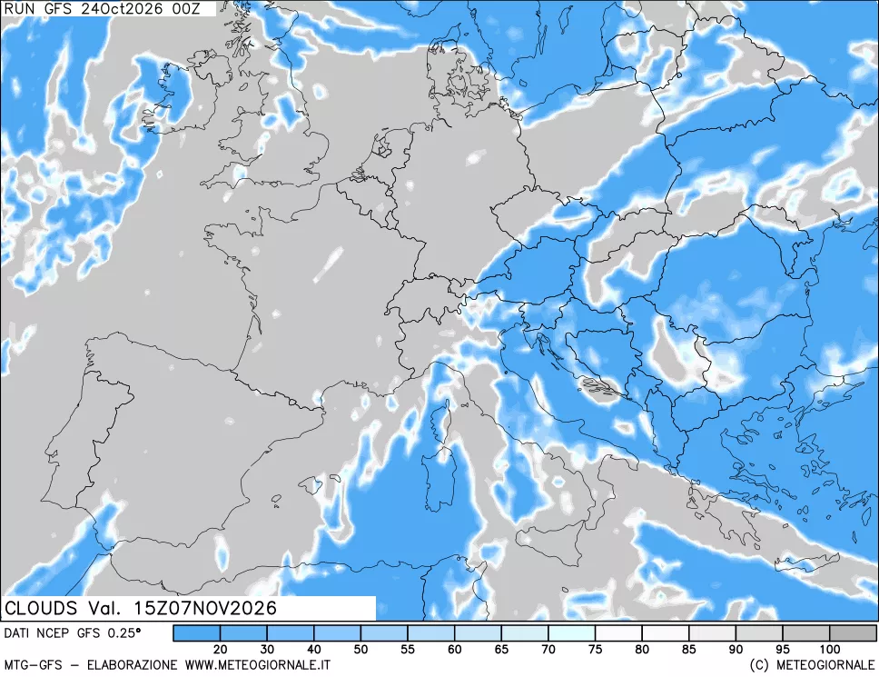 mappa Nuvolosità totale