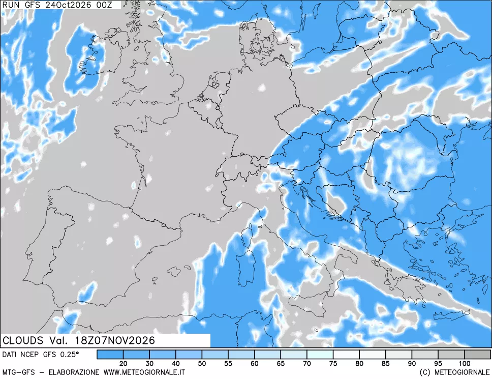 mappa Nuvolosità totale