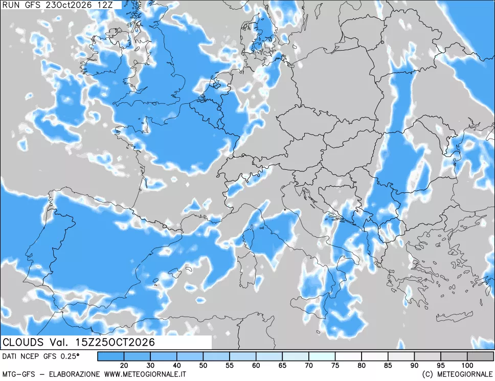 mappa Nuvolosità totale