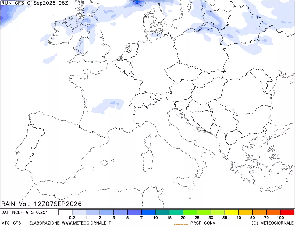 mappa Precipitazioni totali e convettive