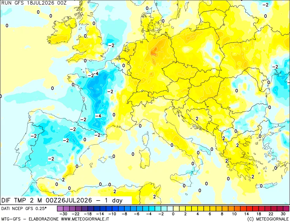 mappa Dif. Temp -24 ore