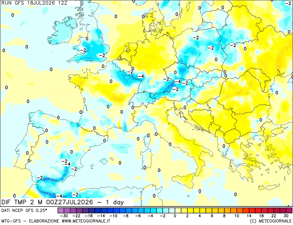 mappa Dif. Temp -24 ore