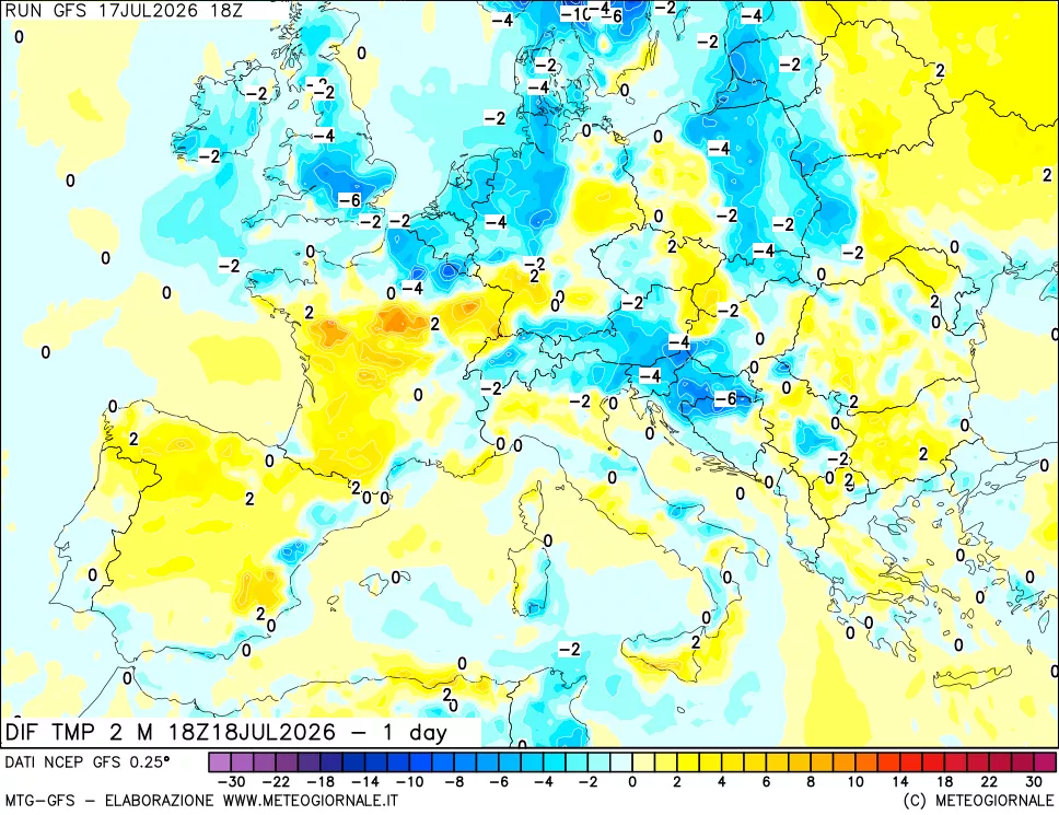 mappa Dif. Temp -24 ore