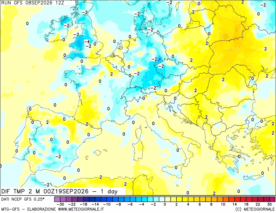 mappa Dif. Temp -24 ore