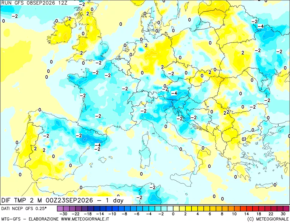 mappa Dif. Temp -24 ore