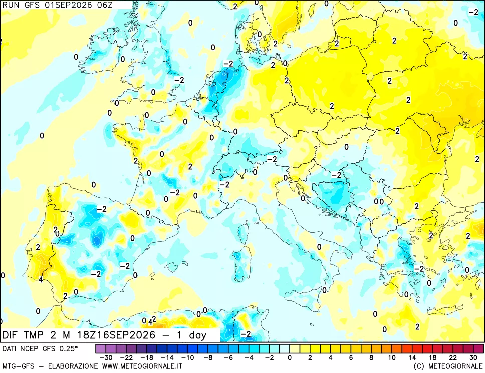mappa Dif. Temp -24 ore