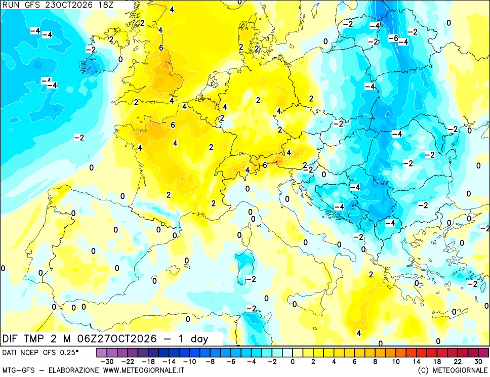 mappa Dif. Temp -24 ore