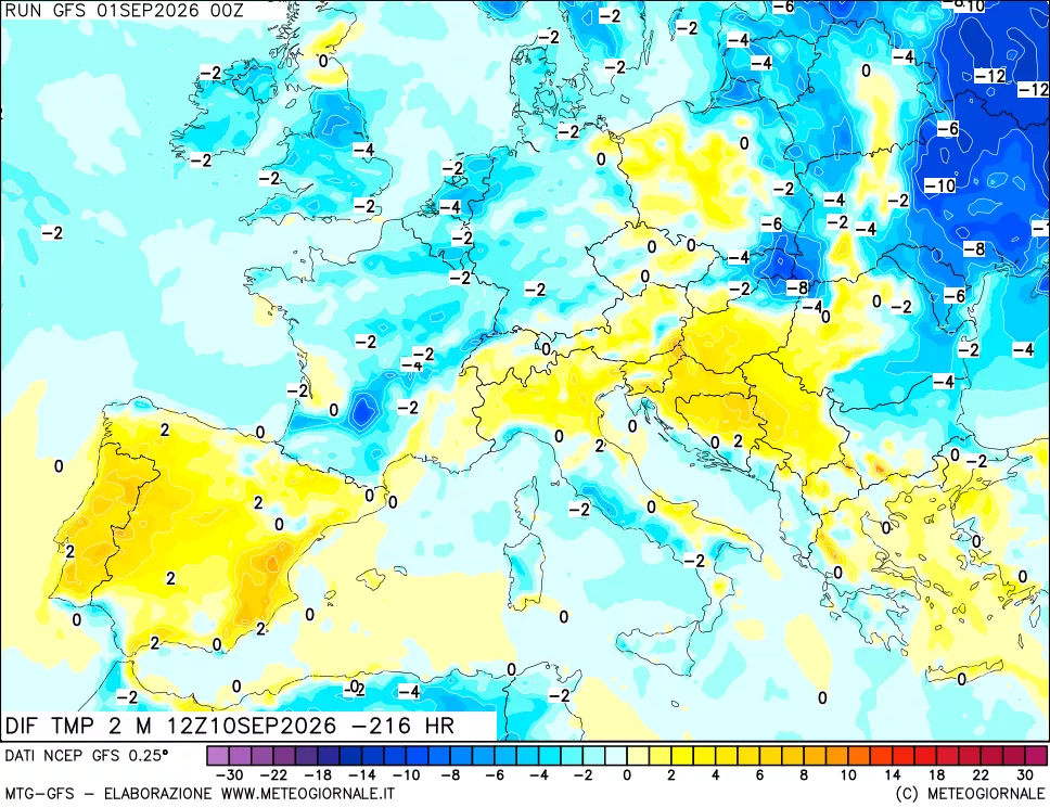 mappa Dif. Temp - Init