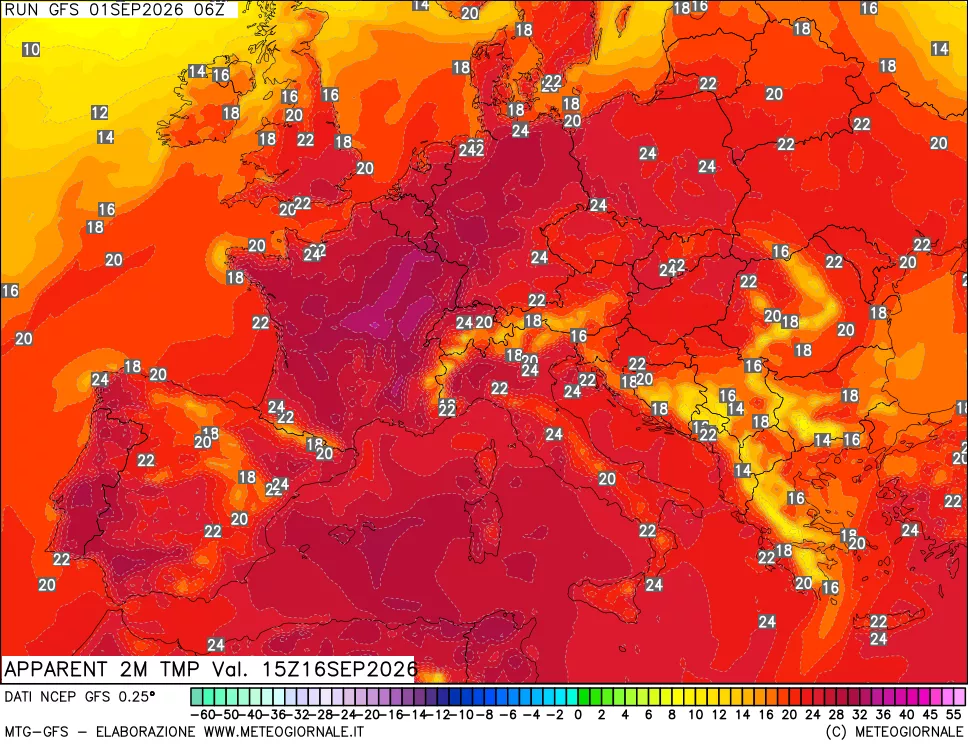 mappa Temp percepita