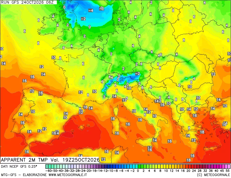 mappa Temp percepita