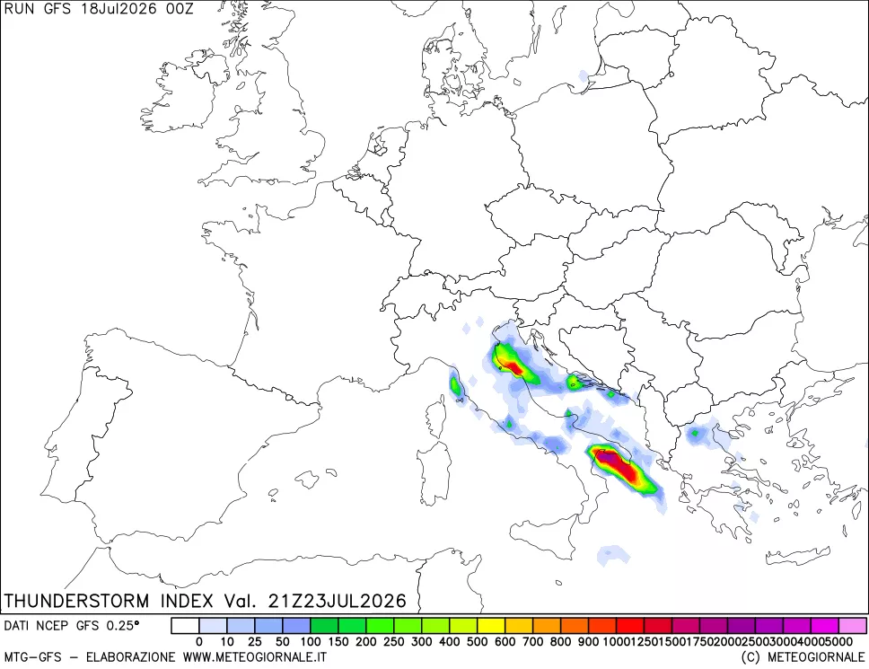 mappa Indice Temporali (TSI)
