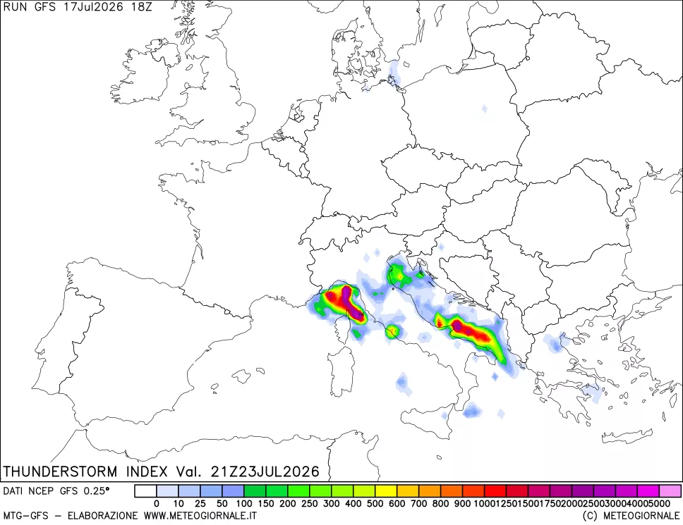 mappa Indice Temporali (TSI)