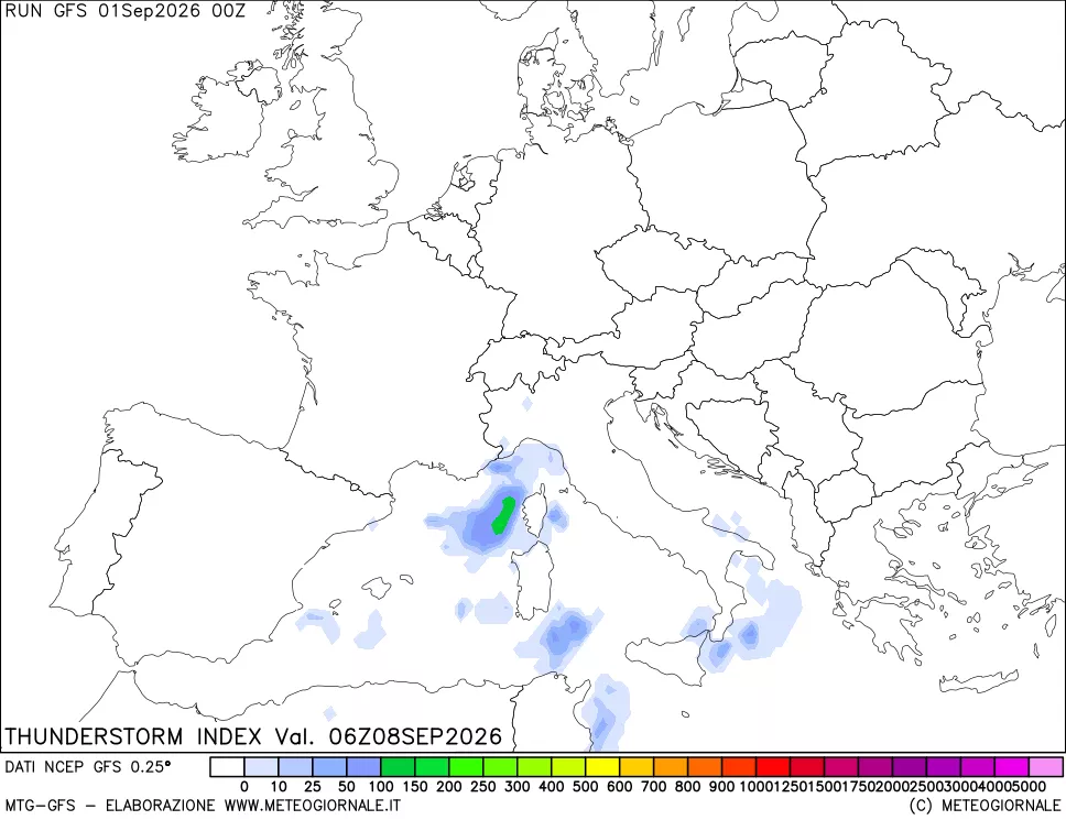 mappa Indice Temporali (TSI)