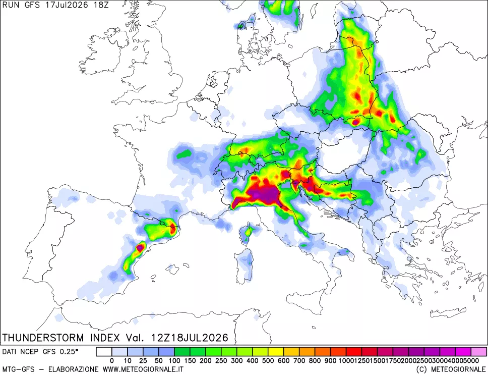 mappa Indice Temporali (TSI)