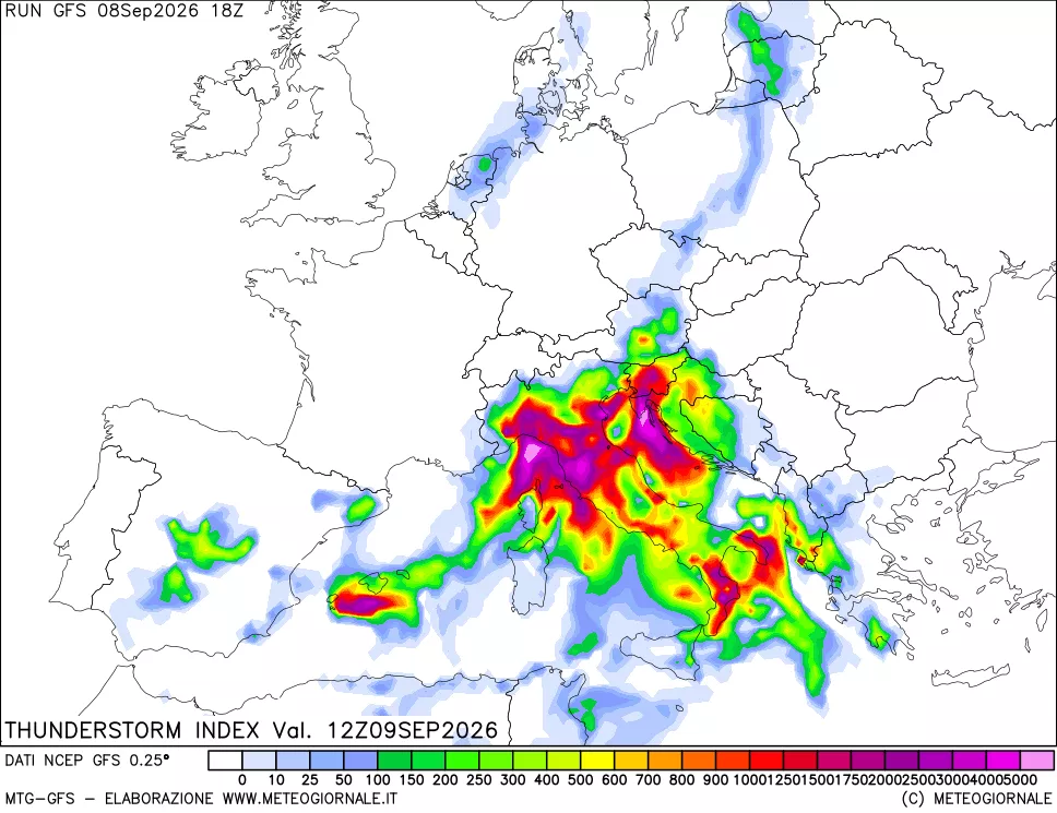 mappa Indice Temporali (TSI)