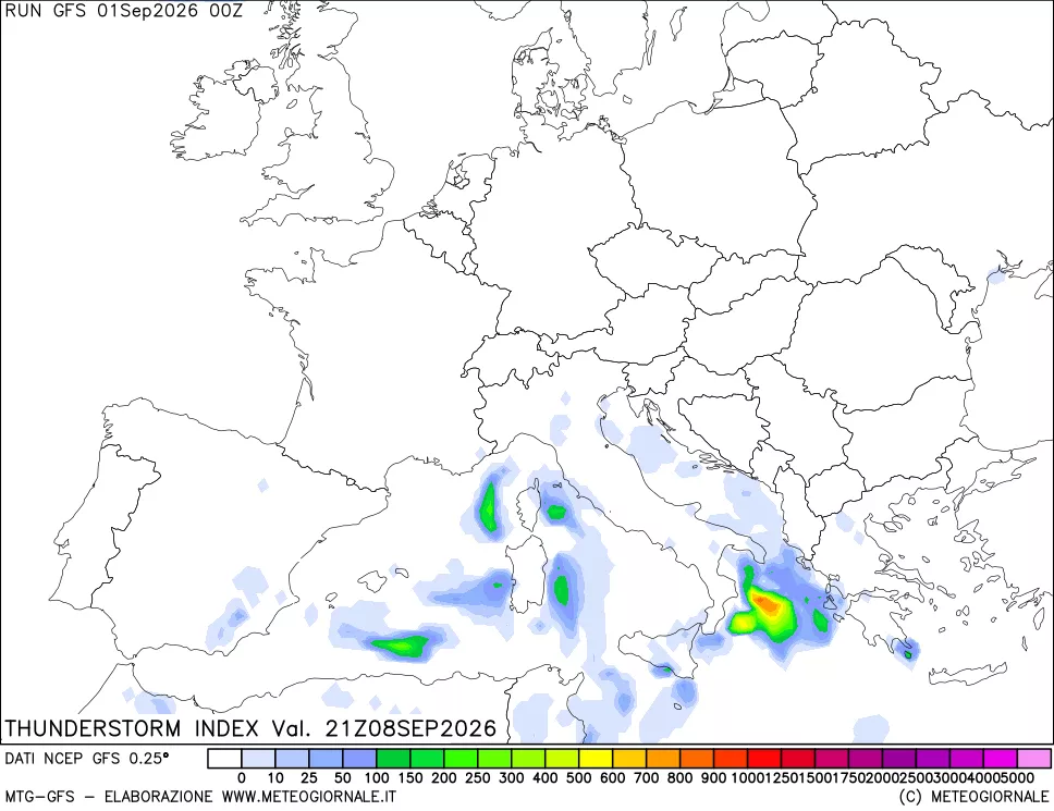 mappa Indice Temporali (TSI)