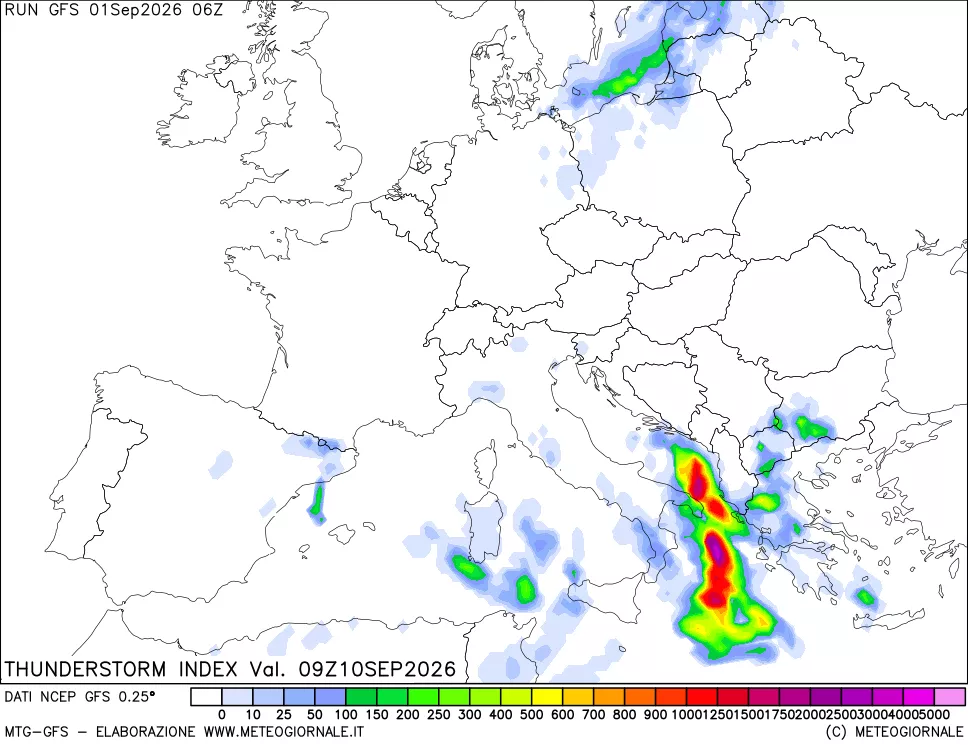 mappa Indice Temporali (TSI)