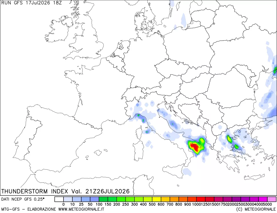 mappa Indice Temporali (TSI)