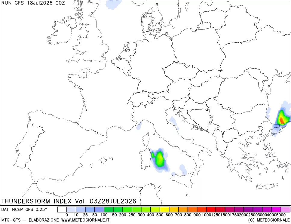 mappa Indice Temporali (TSI)