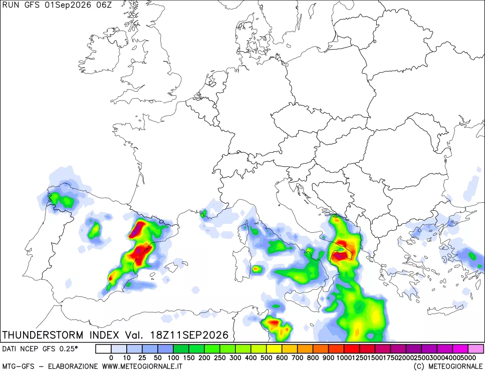mappa Indice Temporali (TSI)