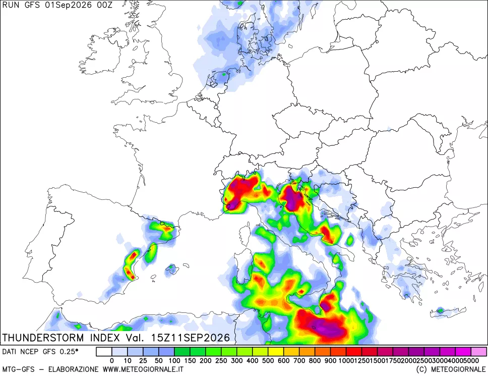 mappa Indice Temporali (TSI)