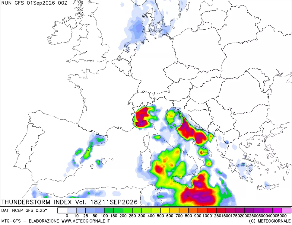 mappa Indice Temporali (TSI)