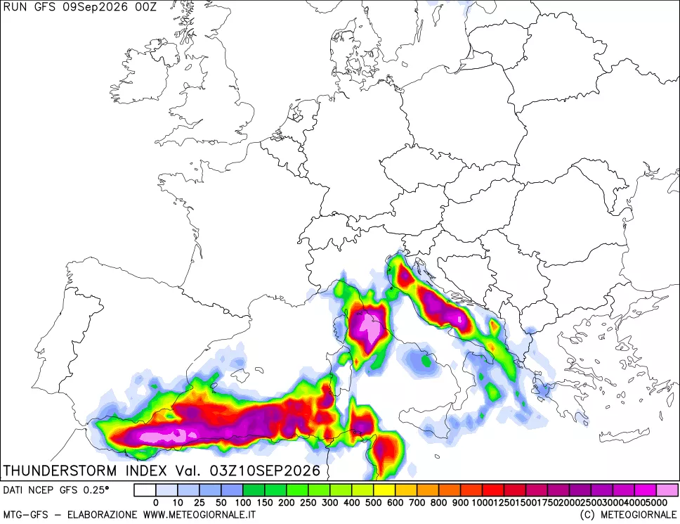 mappa Indice Temporali (TSI)