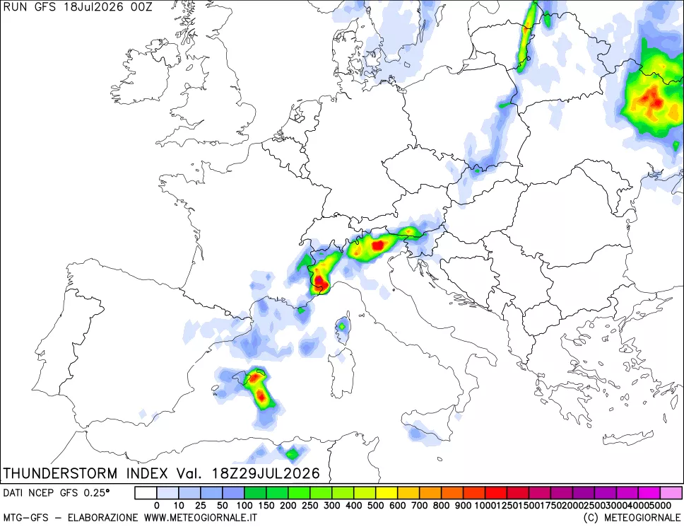 mappa Indice Temporali (TSI)