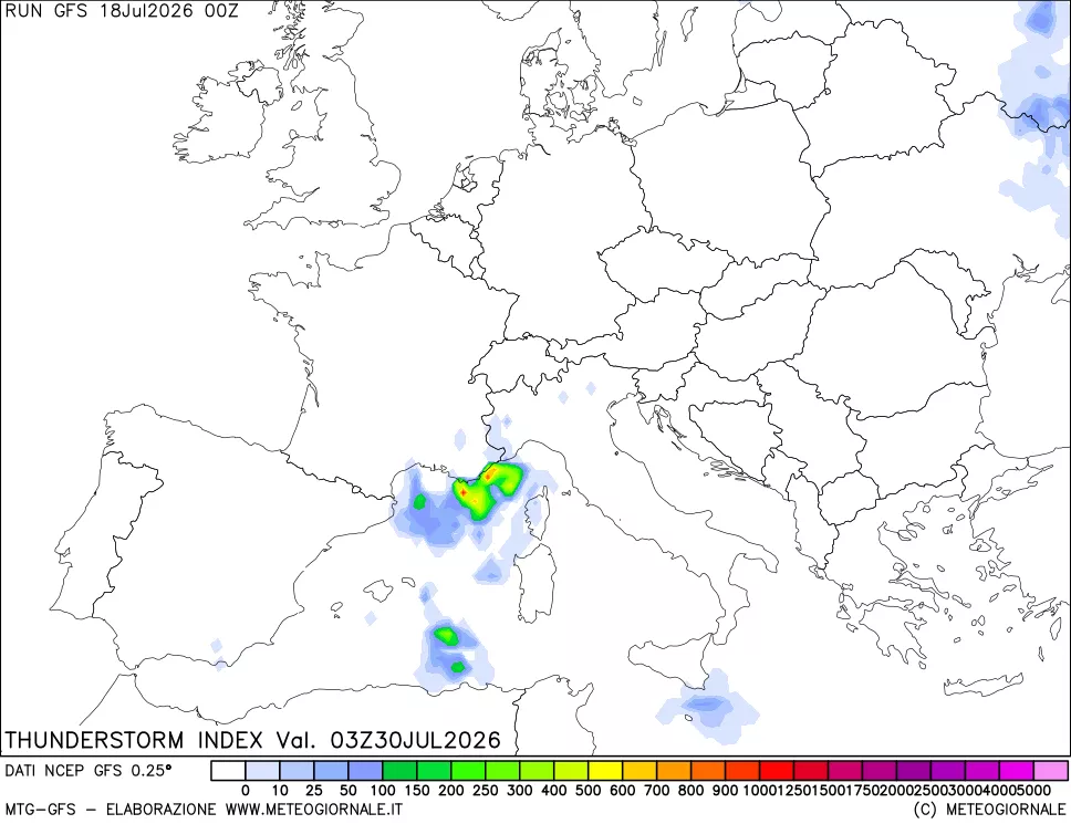 mappa Indice Temporali (TSI)
