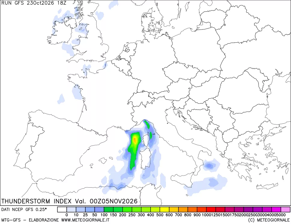 mappa Indice Temporali (TSI)