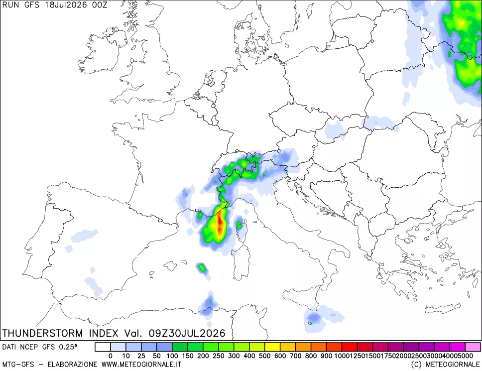 mappa Indice Temporali (TSI)