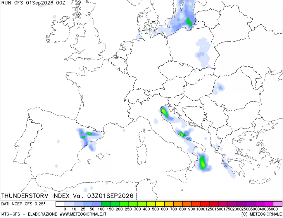 mappa Indice Temporali (TSI)