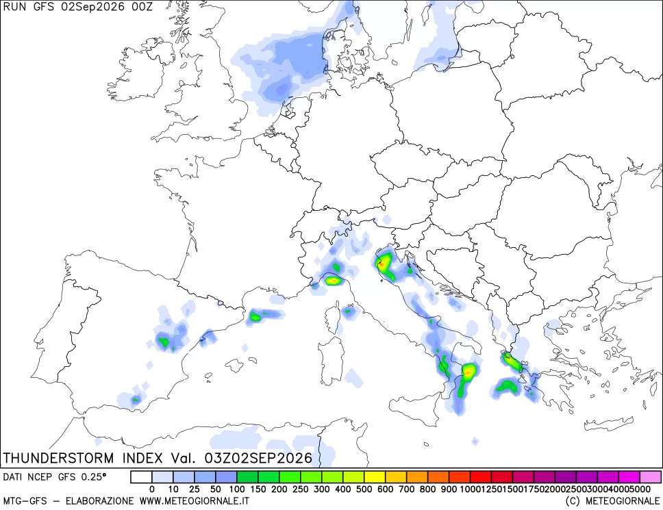 mappa Indice Temporali (TSI)