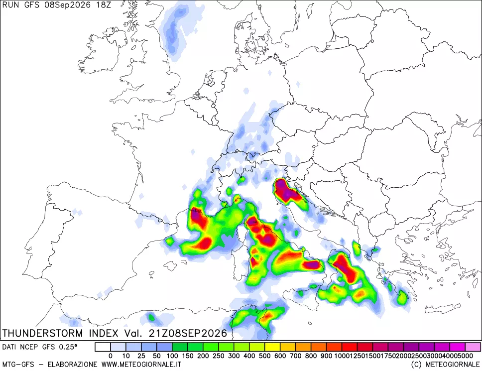 mappa Indice Temporali (TSI)