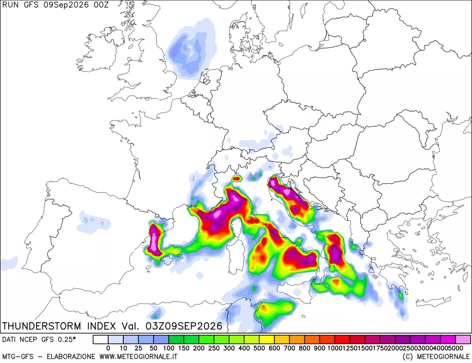 mappa Indice Temporali (TSI)
