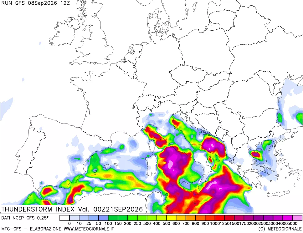 mappa Indice Temporali (TSI)