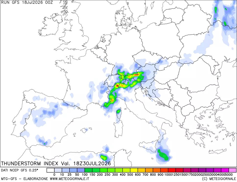 mappa Indice Temporali (TSI)