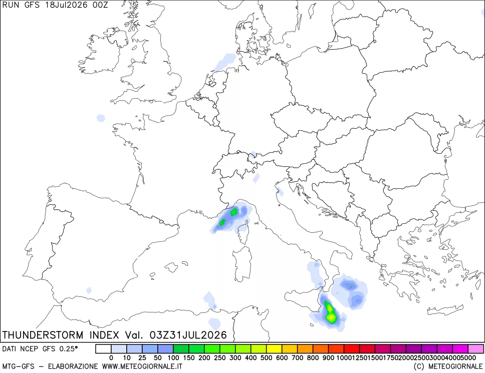 mappa Indice Temporali (TSI)