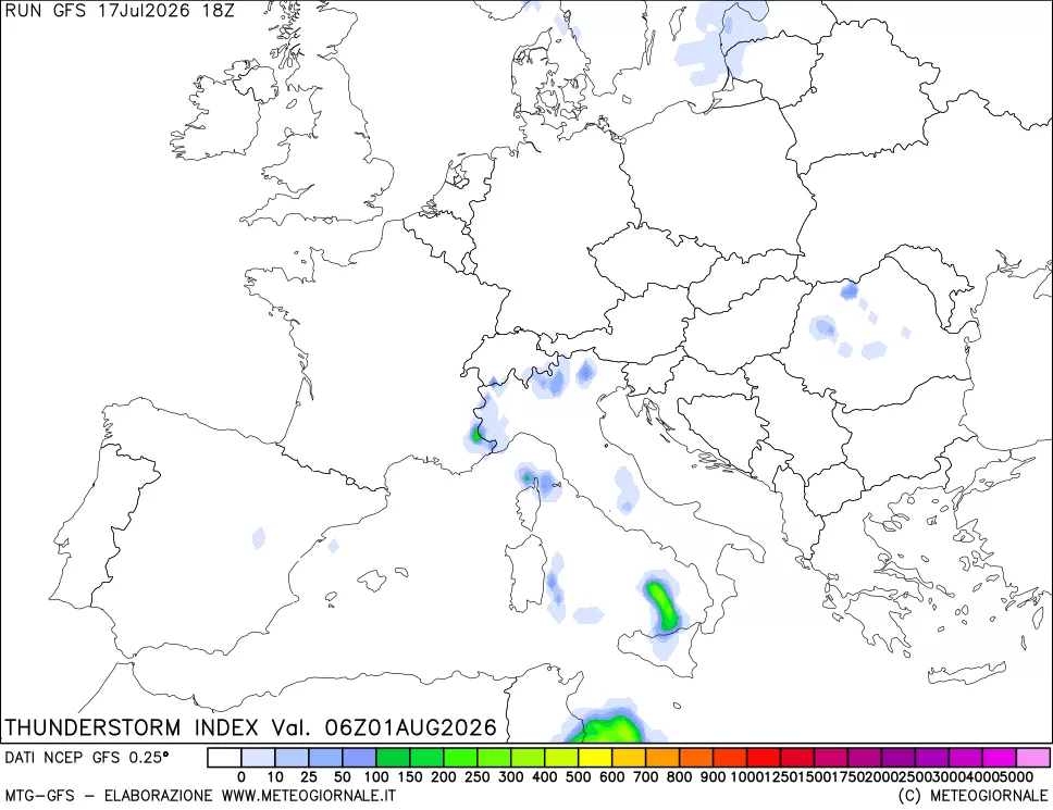 mappa Indice Temporali (TSI)
