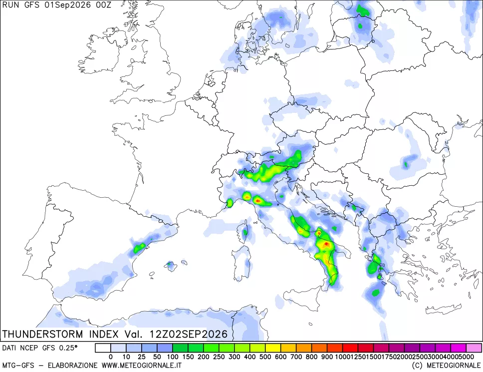 mappa Indice Temporali (TSI)