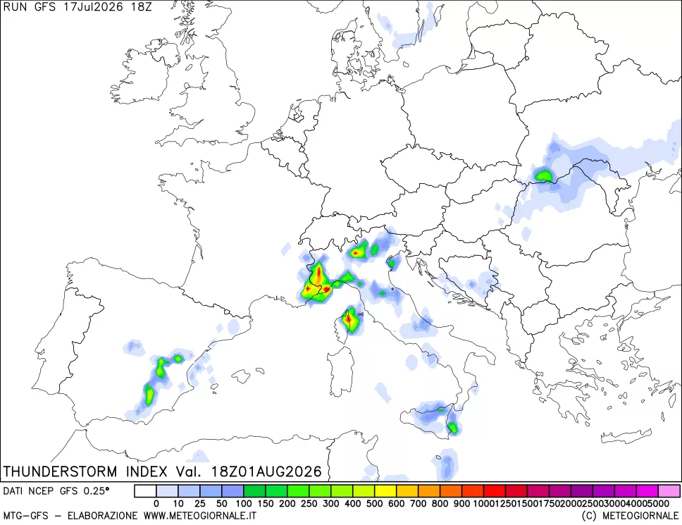 mappa Indice Temporali (TSI)