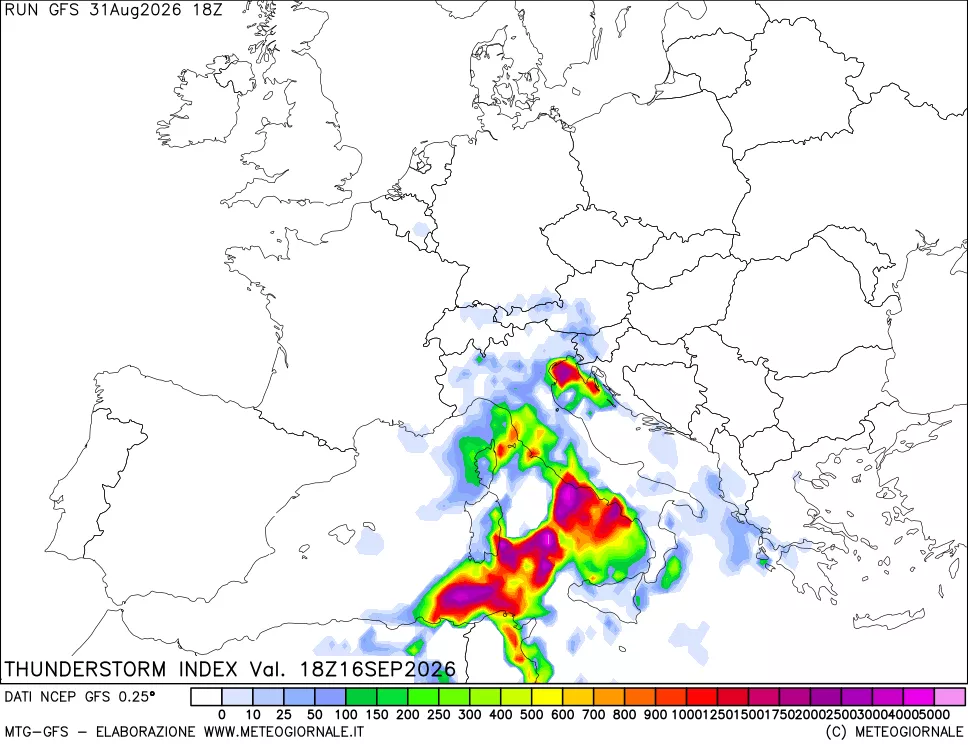 mappa Indice Temporali (TSI)